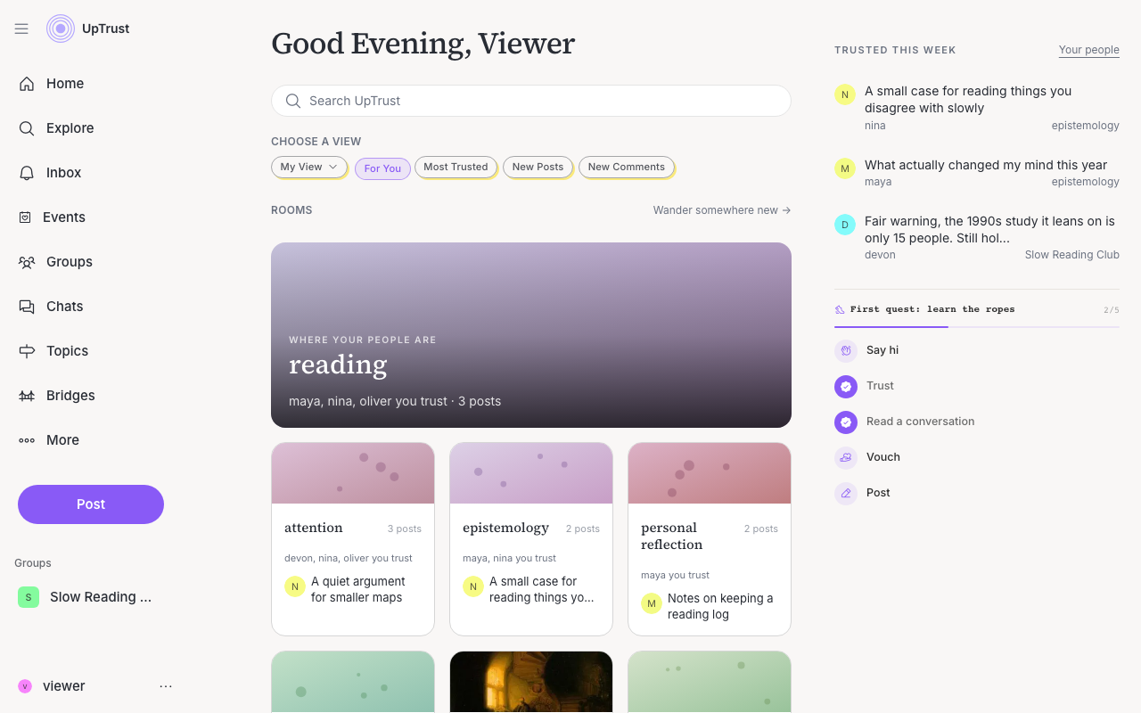 The Search page